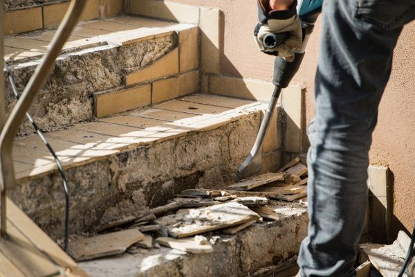 Concrete Stair Demolition in Pearland